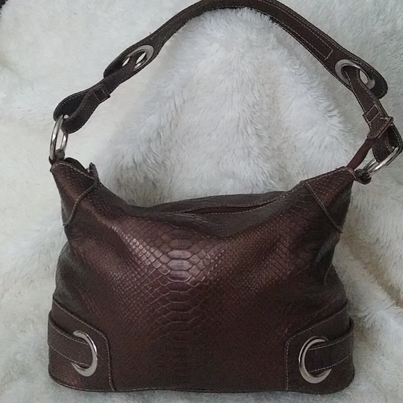 Handbags - Bronze Snakeskin Purse